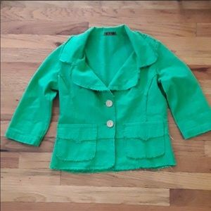 Green mini blazer